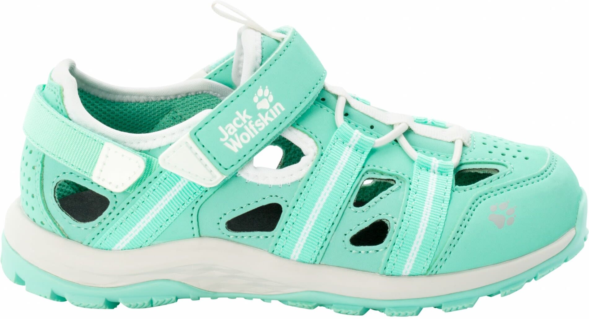 Jack Wolfskin Kids Sun Climber Grün, Kinder Sandalen, Größe EU 36 - Farbe Light Green - White