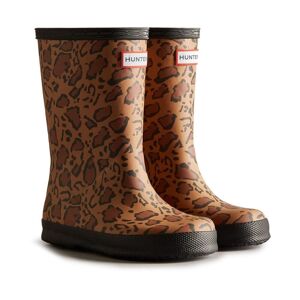 Hunter Childrens/Kids Original Leopard Print Wellington Boots