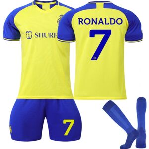 Ronaldo Al-Nassr trøje 2023 fodboldtrøje Kids 22(120-130CM)