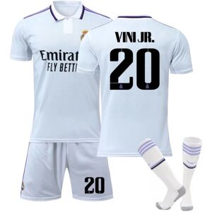 2223 Real Madrid hjemmefodboldtrøje børn Vinicius nr. 20 VINI JR 8-9years