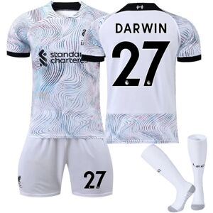 22 Liverpool trøje udekamp NR. 27 Darwin skjortesæt #28