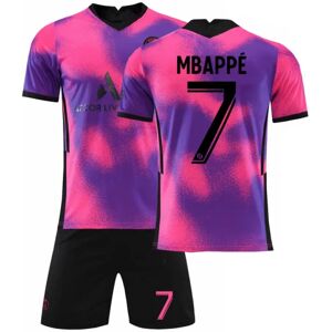 Unbranded Fodboldsæt Fodboldtrøje Trænings-T-shirt nr. 7 Mbappe Colorful kids 22(120-130cm)