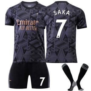 22/23 New Arsenal trøjesæt Voksen fodboldtrøje træningsdragt H SAKA 7 Kids 28(150-160CM)