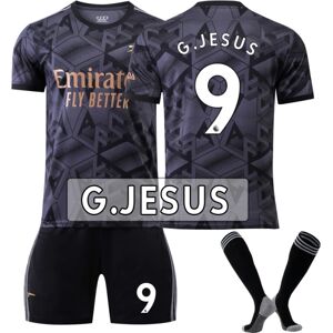 22/23 New Arsenal trøjesæt Voksen fodboldtrøje Træningsdragt SAKA 7 H G.JESUS  9 Kids 28(150-160CM)