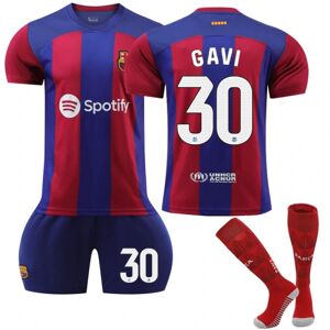23-24 Barcelona hjemme fodboldtrøje til børn nr. 30 Gavi 26