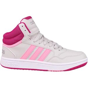 Sko Adidas Hoops Mid 30 K Creme,Pink 38