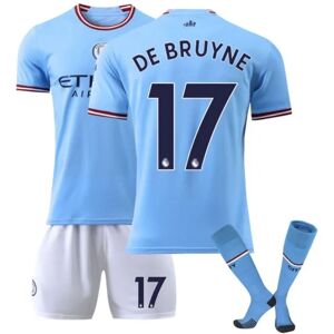 BATTERY Manchester City tröja 22-23 Fotbollströja 17 DE BRUYNE børn 28(150-160cm) zdq