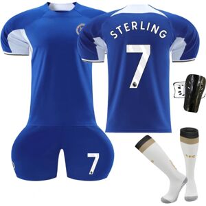 23-24 Chelsea hjemmefodboldtræningssæt #7 Sterling Kids 28(150-160CM)