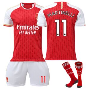 Goodies 23-24 Martinelli 11 Arsenal New Season Shirt Seneste Voksenskjorter Børneskjorter Kids 28(150-160cm)