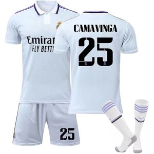 Goodies 22-23 Real Madrid Fc Fodboldtrøjer Fodbolduniformer Voksne Børn Nyeste CAMAVINGA 25 Kids 28(150-160)