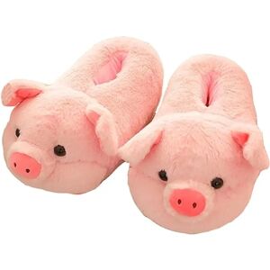 Begge kode 36-44 kode stof base pudder gris nye plys bomuld hjemmesko til kvinder efterår og vinter Pink pig
