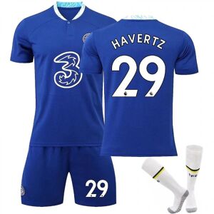 22-23 Chelsea hjemmefodboldtrøje træningstrøje / No.29 Havertz Kids 28(150-160CM)