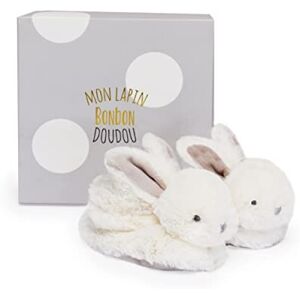 Doudou et Compagnie DC1310 Lapin Bonbon Häschen-Hausschuhe, Taupe