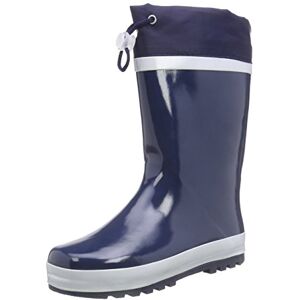 Playshoes Kids’ Natural Rubber Wellies Warm Unisex Rain Boots with Inner Lining Blue 28/29 EU