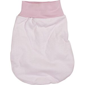 Schnizler Babies’ Cotton Swaddling and Sleeping Bag, Practical with Elasticated Cuff, Striped Sleeping Bag Pink (white/rose 586)
