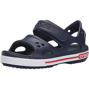Crocs Unisex Children's Crocband II Peeptoe Sandals, Navy-white, 19/20 EU