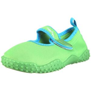 Playshoes Girls' Aqua Shoes Polka Dots, Green Classic