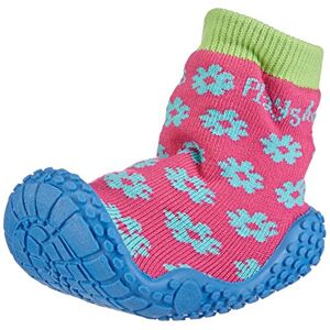Playshoes GmbH Uv Protection Aqua Socks Flower, Unisex-Child Sandals, Original Blue, 12.5 UK Child