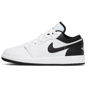 Air Jordan 1 Low-sko til større børn - hvid hvid 38.5