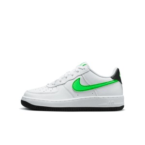 Nike Air Force 1-sko til større børn - hvid hvid 33.5