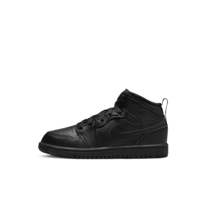 Jordan 1 Mid-sko til små børn - sort sort 27.5
