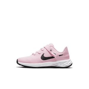 Nike Revolution 6 FlyEase-sko til mindre børn, der er nemme at tage af og på - Pink Pink 33.5