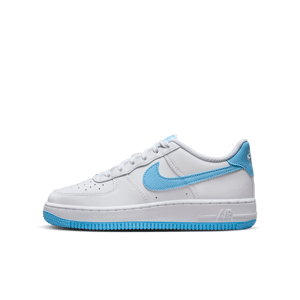 Nike Air Force 1-sko til større børn - hvid hvid 38