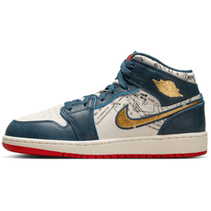 Air Jordan 1 Mid SE-sko til større børn - blå blå 38.5