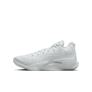 Nike Zion 3-basketballsko til større børn - hvid hvid 38.5