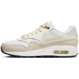 Nike Air Max 1-sko til større børn - hvid hvid 38