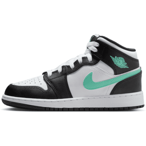 Air Jordan 1 Mid-sko til større børn - hvid hvid 38.5