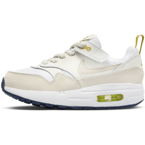 Nike Air Max 1 EasyOn-sko til mindre børn - hvid hvid 29.5