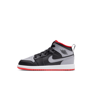 Jordan 1 Mid-sko til mindre børn - sort sort 28.5