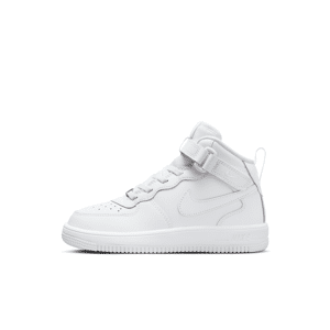 Nike Force 1 Mid EasyOn-sko til mindre børn - hvid hvid 28