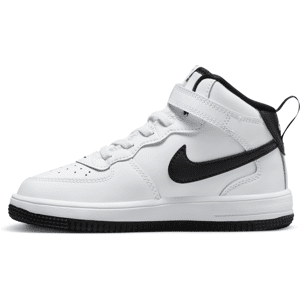 Nike Force 1 Mid SE EasyOn-sko til mindre børn - hvid hvid 28.5