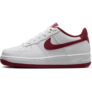 Nike Air Force 1-sko til større børn - hvid hvid 33.5