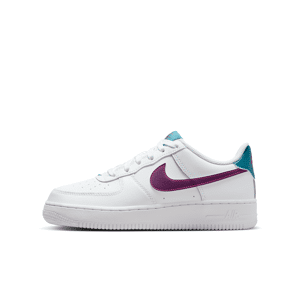 Nike Air Force 1-sko til større børn - hvid hvid 33.5
