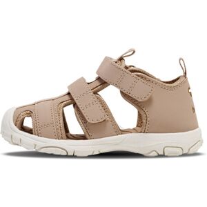 Hummel Kids' Sandal Velcro Infant Warm Taupe 21, Warm Taupe