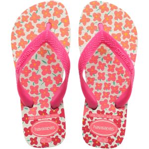 Havaianas Kids' Flores Flip Flops White/Pink Flux 35/36, White/Pink Flux