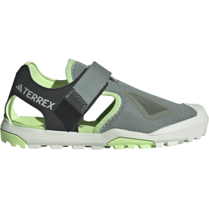 Adidas Kids' Terrex Captain Toey 2.0 Sandals Silver Green/Carbon/Green Spark 32, Silgrn/Carbon/Grespa