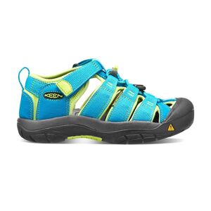 Keen Kids' Newport H2 Hawaiian Blue/Green Glow 30, Hawaiian Blue/Green Glow