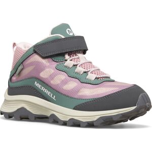 Merrell Kids' Moab Speed Mid A/C Waterproof Dusty Pink/Olive 38, Dusty Pink/Olive