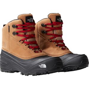 The North Face Kids' Chilkat V Lace Waterproof Hiking Boots ALMOND BUTTER/TNF BLACK 33.5, Almond Butter/TNF Black