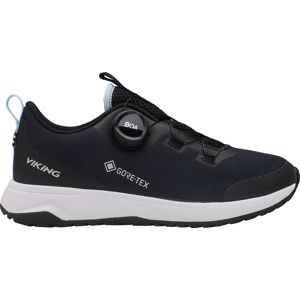 Viking Kids' Elevate Low F Gore-Tex Boa Black/Iceblue 37, Black/Iceblue