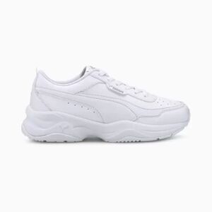 Puma Cilia Mode Youth Trainers 374231-02 WHITE/SILVER/VIOLET 39
