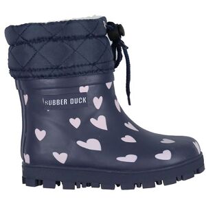 Rubber Duck Termostøvler - Flash Hearts - Navy - Rubber Duck - 29 - Gummistøvler