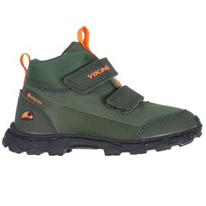 Vinterstøvler - Ask Mid F Gtx - Huntinggreen/orange - Viking - 33 - Støvler