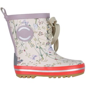 Mikk-Line Gummistøvler - Wellies - Off-White M. Blomster/snøre - Mikk-Line - 24 - Gummistøvler