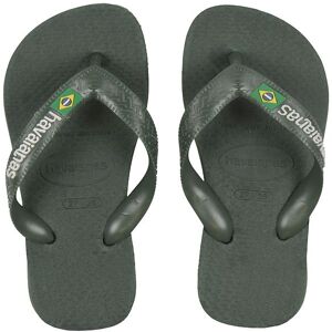 Havaianas Klipklapper - Brasil Logo - Olive Green - Havaianas - 27/28 - Klipklapper