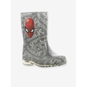 Botas de agua con suela luminosa Spiderman® gris claro estampado